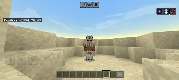 Броня койота на игроке