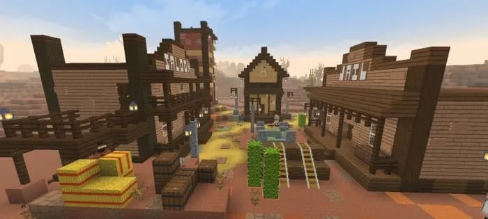 Дома в городе дикого запада