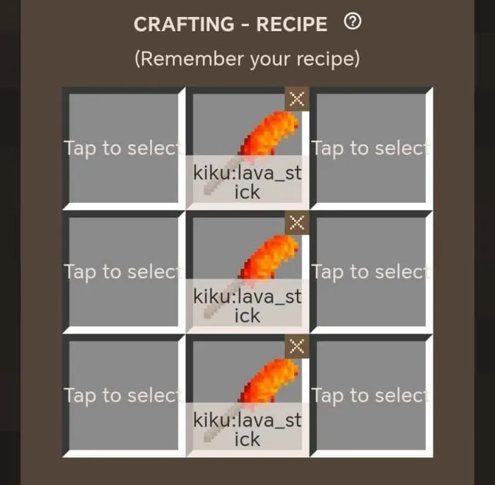 Крафт огненного меча