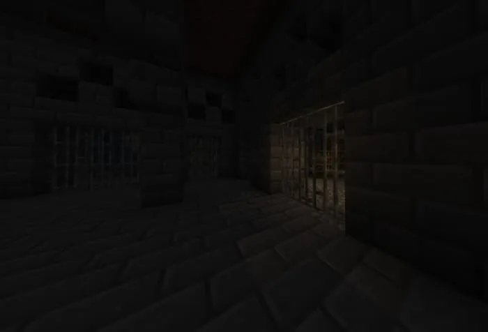 Подземная тюрьма из каменных кирпичей