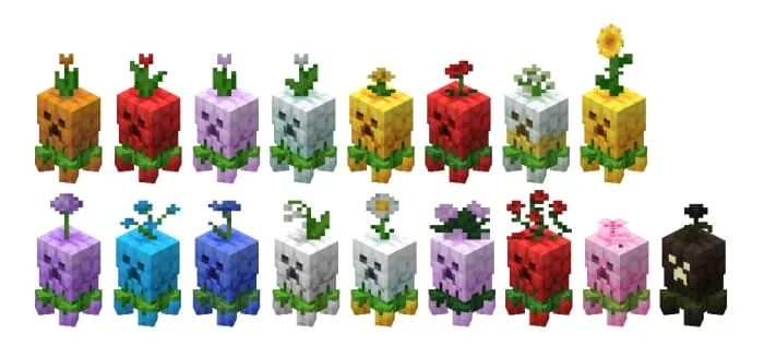 Все виды цветочных криперов