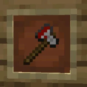 Топор с пятнами