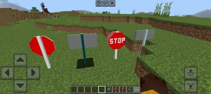 Вид сзади дорожных знаков