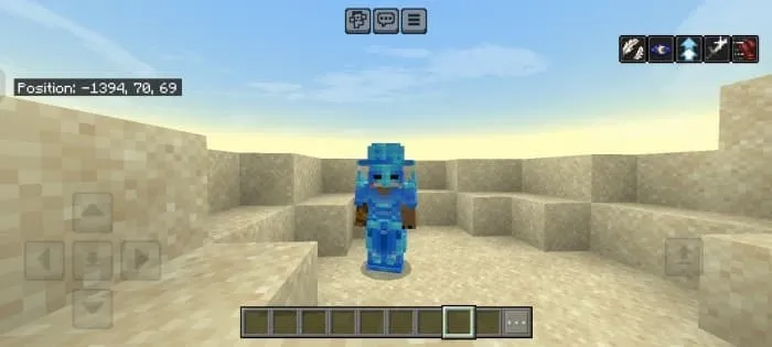 Эктоплазменная броня на игроке