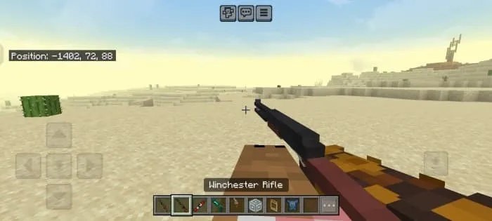 Винтовка винчестер в руке