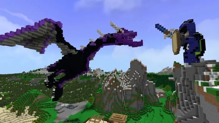 Статуя Кендала и эндер-дракона