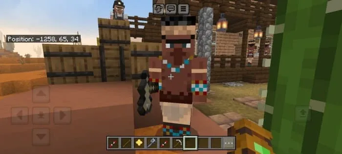 Местный житель с топором