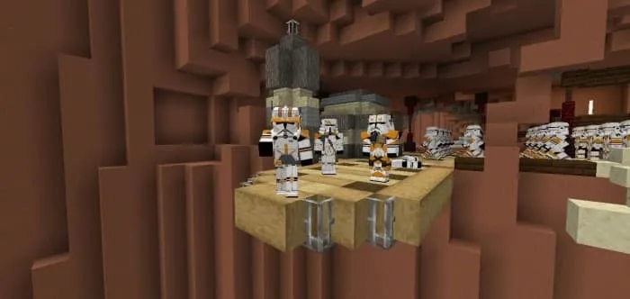 Игроки в броне клонов