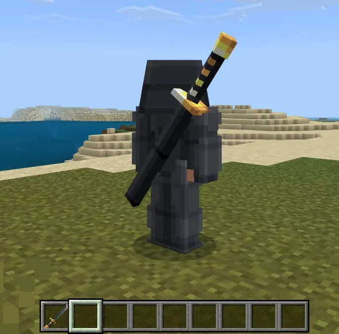 Меч Ассасина на спине