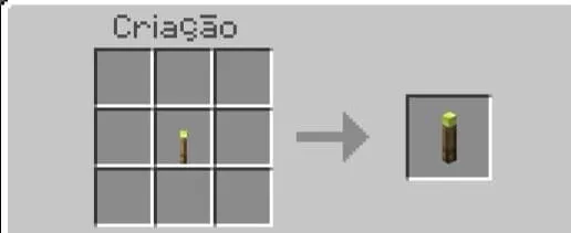 Крафт факела светлячка в виде блока