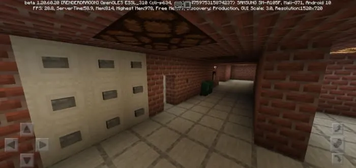 Уровень с локацией из кирпича