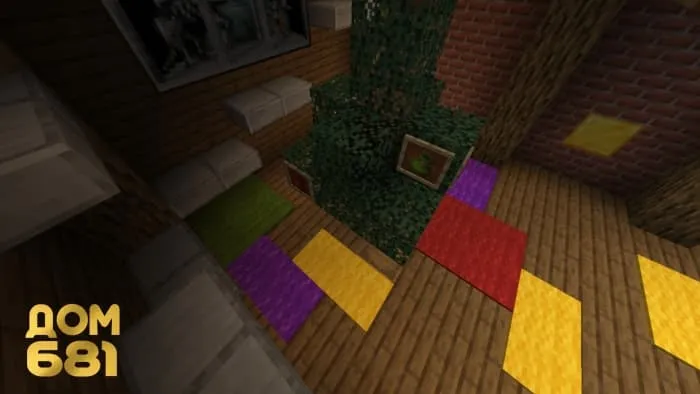 Комната с елкой