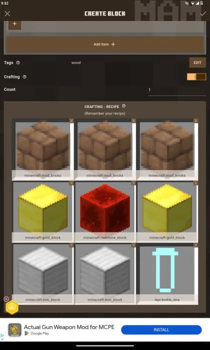 Крафт верстака возрождения