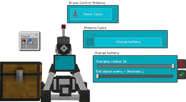 Настройки антенyы