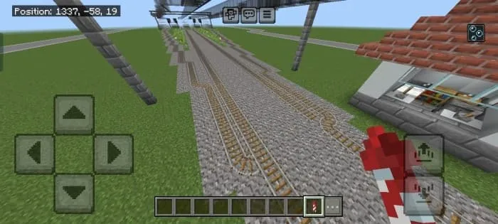 Вид на переключатель дорог