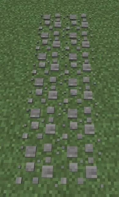 Каменная дорожка на траве