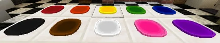 Варианты разноцветных тарелок