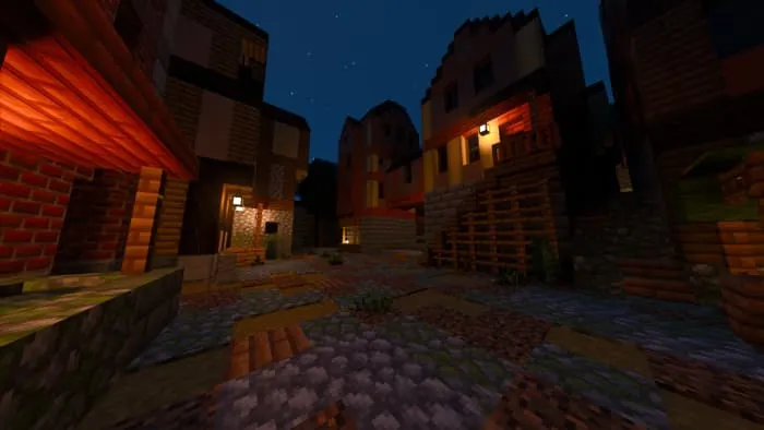 Вид ночной улицы