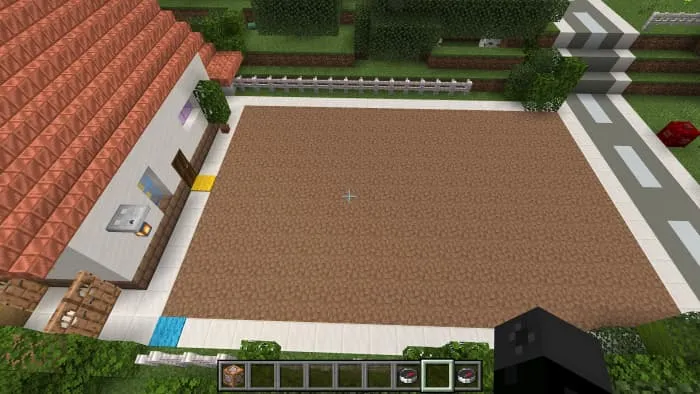 Лужайка из голой земли