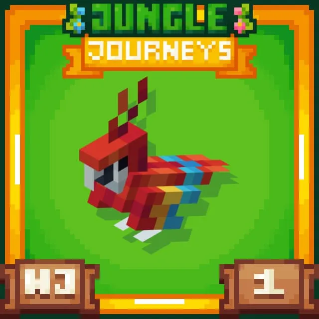 Красный попугай