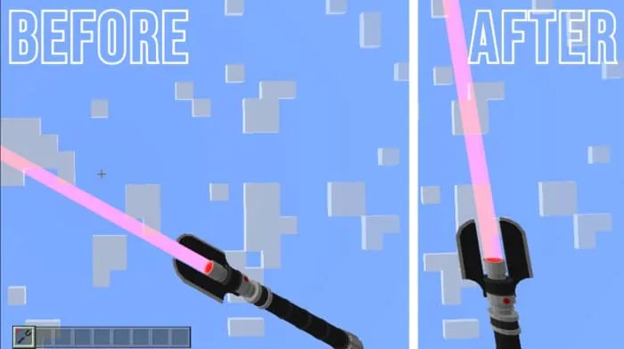 Анимация удержания от первого лица