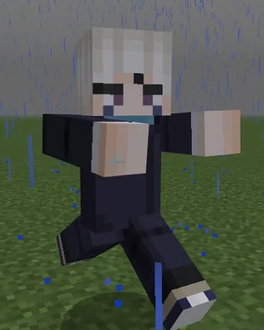 Маг с белой причёской