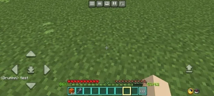 Экран HUD в режиме выживания