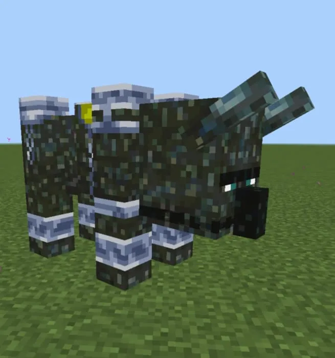 Злой бык смотрит в сторону