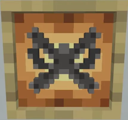 Железный сюрикен в рамке