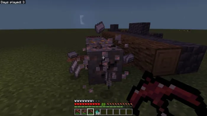 Добычи руды огненной киркой