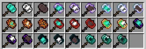 Все комбинации молотов