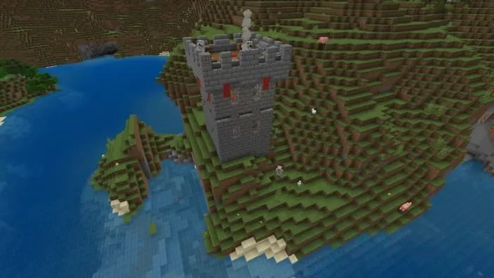 Башня возле озера