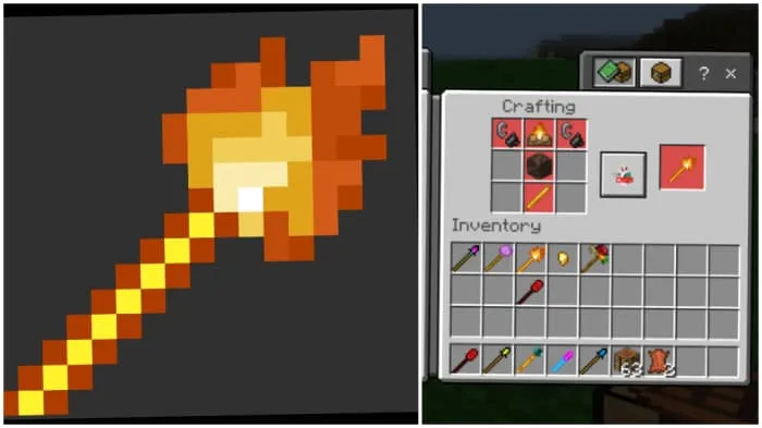 Крафт Огненной палочки