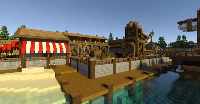 Пирс и некоторые сооружения