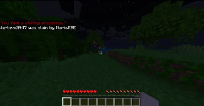 Опасный персонаж Марио в лесу