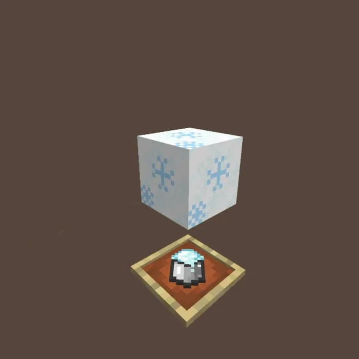 Необычная текстура рыхлого снега