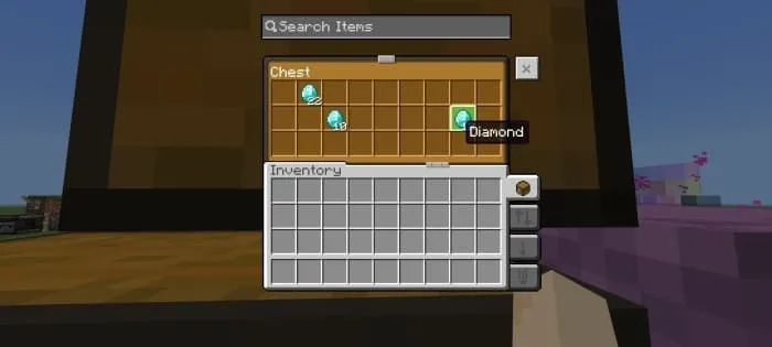 Новый вид интерфейса у сундука