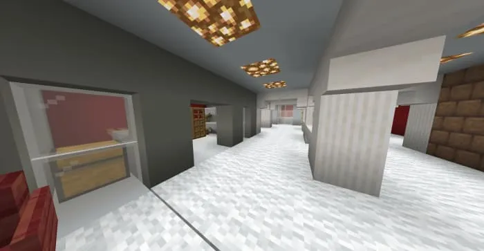 Серый магазин внутри