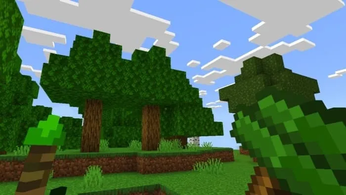 Зеленая булава из дерева в руке