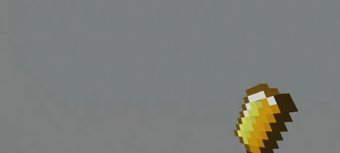 Золотой тесак в руке