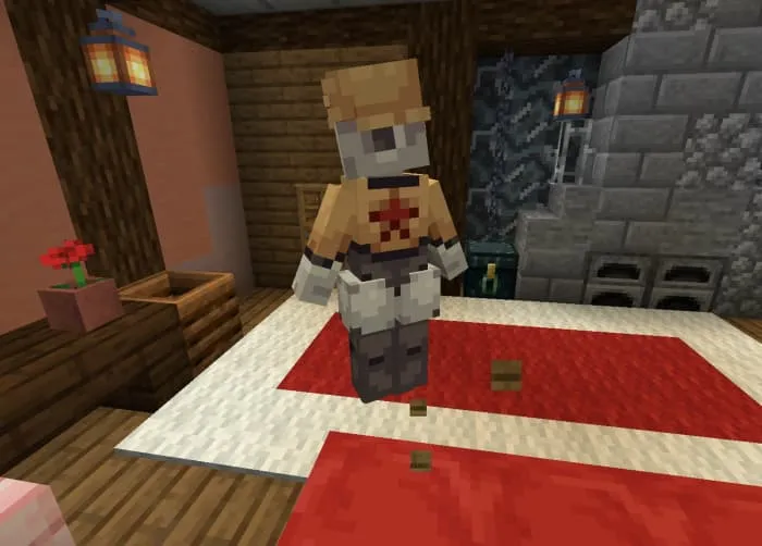 Вид сзади на проработанного робота