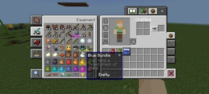 Просмотр информации у голубого мешка