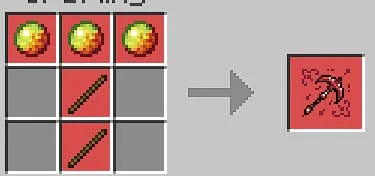 Крафт огненной кирки