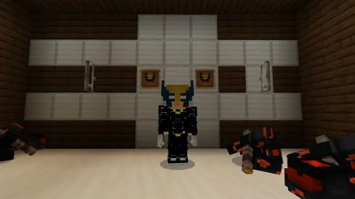 Шлем Росомахи на игроке