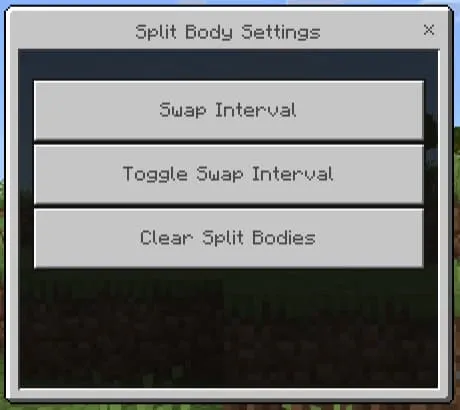 Настройки разделения