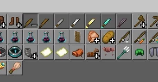 Ножи в инвентаре