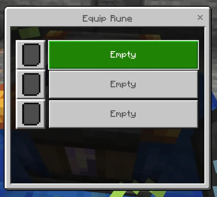 Выбор слота