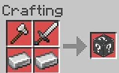 Крафт железного лаки блока