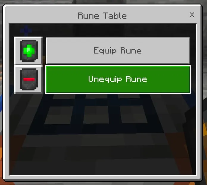 Снятие руны