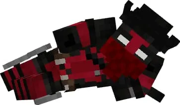 Ковбой Дэдпул в лежачей позе